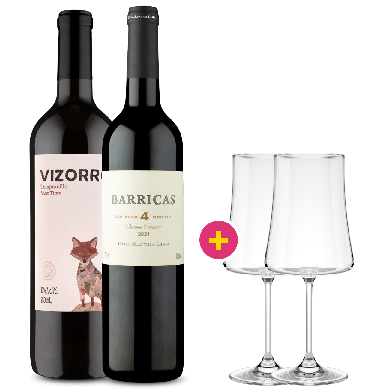 Kit Sabores del Viejo Mundo con Copas de Vino